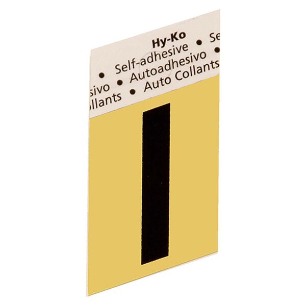 Hy-Ko 1.5 In Gold Aluminum Letter I, 10PK B00265 - main